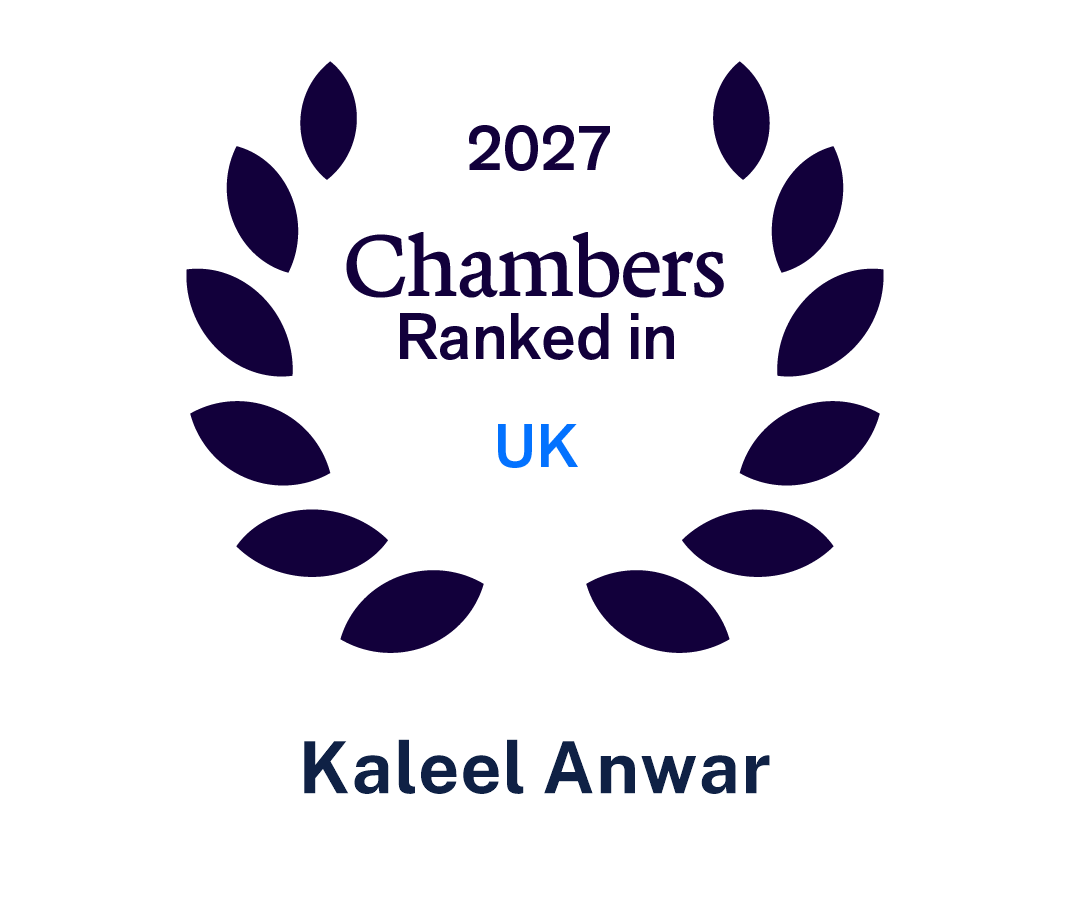 Kaleel Anwar Chambers Top Ranked 2027 | Slater Heelis